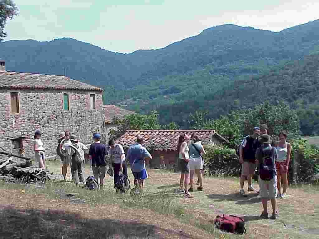 En route between the Santa Margarida Volcano and the medieval village of Santa Pau