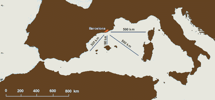 Fetch alignments along the Catalan coast