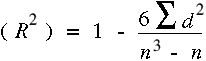 Spearman Rank Formula